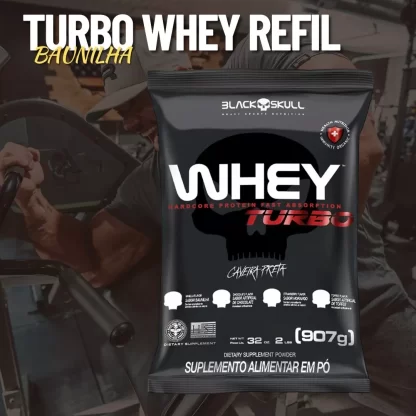 REFIL WHEY PROTEIN BLACK SKULL 900G